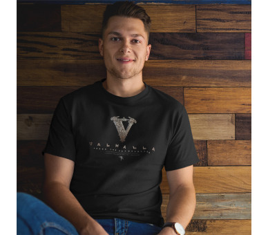 V - Valhalla (EN - auf dunkel) - Herren Premium Organic Shirt 2.0 ST/ST