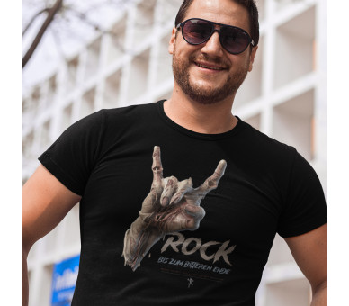 Rock - bis zum bitteren Ende (auf dunkel) - Herren Premium Organic Shirt 2.0 ST/ST