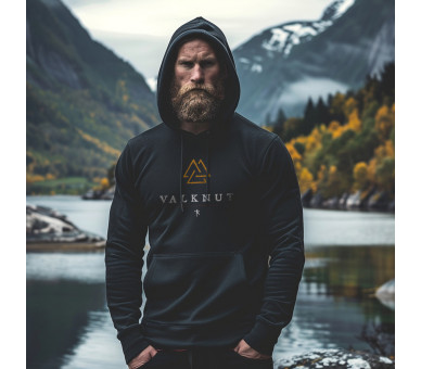 Valknut (auf dunkel) - Unisex Organic Hoodie