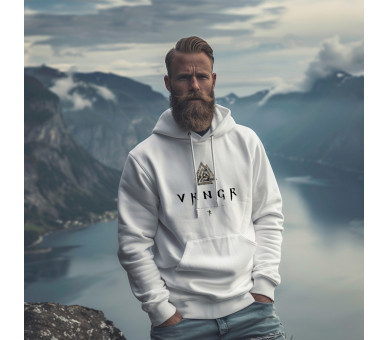 VKNGR - Valknut (auf hell) - Unisex Organic Hoodie 2.0 ST/ST