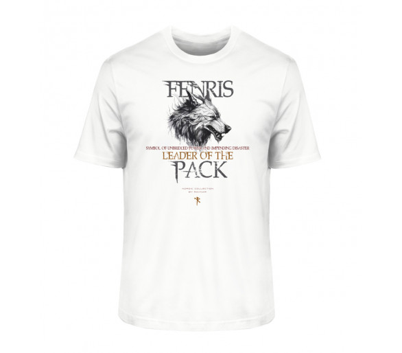 Fenris - Leader of the pack (auf weiss) - Herren Premium Organic Shirt 2.0 ST/ST