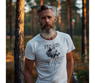 Fenris - Leader of the pack (auf weiss) - Herren Premium Organic Shirt 2.0 ST/ST