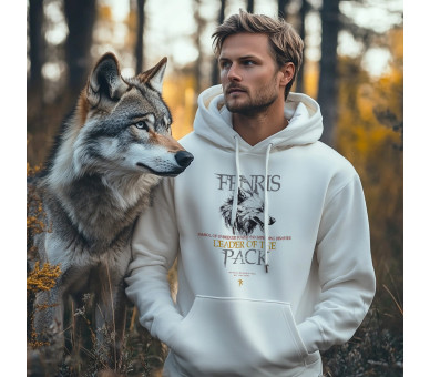 Fenris - Leader of the pack (auf weiss) - Unisex Organic Hoodie 2.0 ST/ST