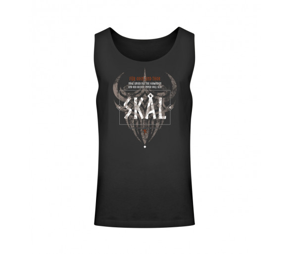 Skal - für Odin und Thor (DE - auf dunkel) - Unisex Relaxed Tanktop