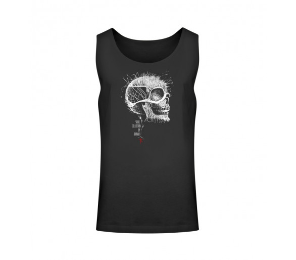 Schädel im Kunstgewand (auf dunkel) - Unisex Relaxed Tanktop