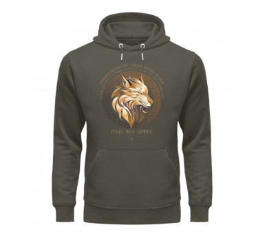 Fenris - stärker als Ketten, wilder als Sturm (DE) - Unisex Organic Hoodie