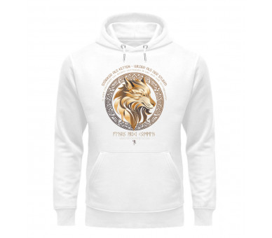 Fenris - stärker als Ketten, wilder als Sturm (DE) - Unisex Organic Hoodie