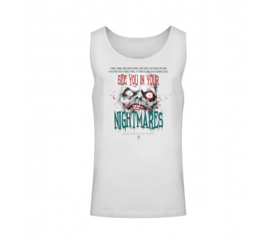 See you in your nightmares (auf weiss) - Unisex Relaxed Tanktop