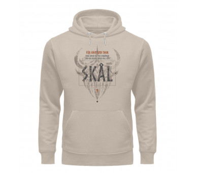 Skal - für Odin und Thor (DE auf hell) - Unisex Organic Hoodie