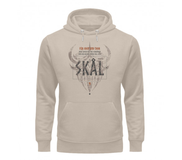 Skal - für Odin und Thor (DE auf hell) - Unisex Organic Hoodie