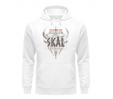 Skal - für Odin und Thor (DE auf hell) - Unisex Organic Hoodie