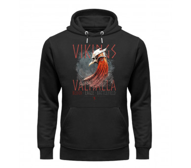 Vikings - Blood, Eagle, Battlefield (EN) - Unisex Organic Hoodie