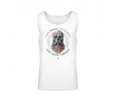 Echte Wikinger tragen Bärte (auf hell) - Unisex Relaxed Tanktop