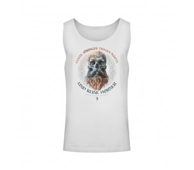 Echte Wikinger tragen Bärte (auf hell) - Unisex Relaxed Tanktop