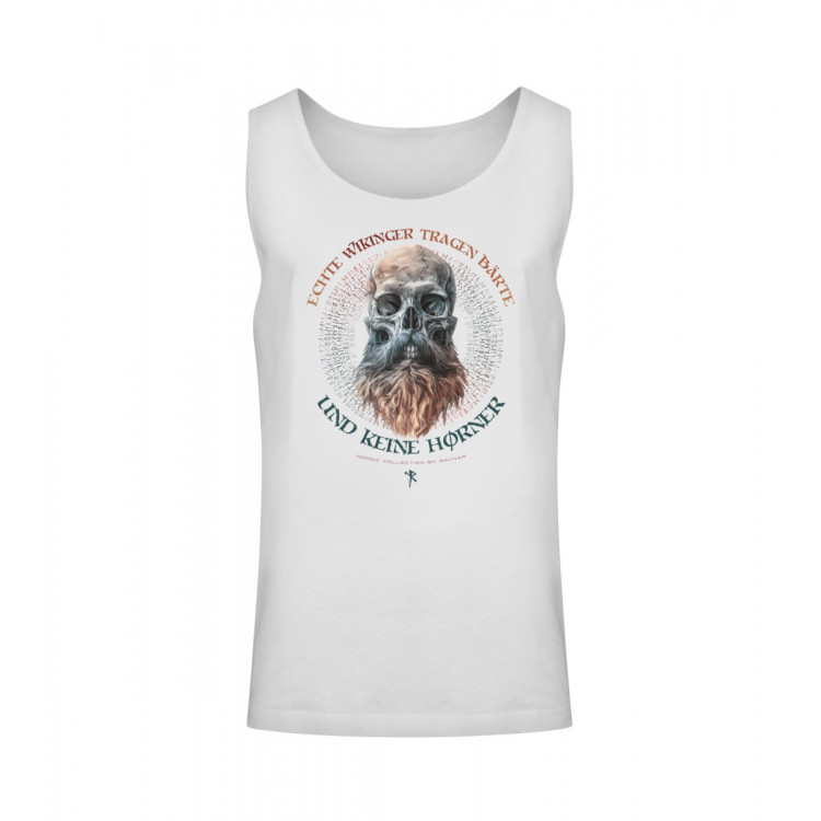 Echte Wikinger tragen Bärte (auf hell) - Unisex Relaxed Tanktop