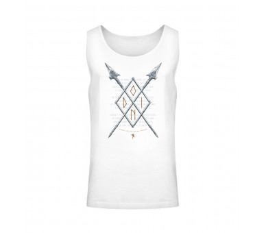 Gungnir - Speer und Rune Odins (auf hell) - Unisex Relaxed Tanktop