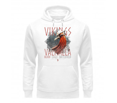 Vikings - Blood, Eagle, Battlefield (EN) - Unisex Organic Hoodie