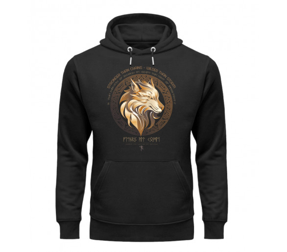 Fenris - stronger than chains, wilder than storm (EN) - Unisex Organic Hoodie