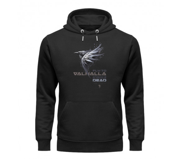 Fly to Valhalla (EN) - Unisex Organic Hoodie