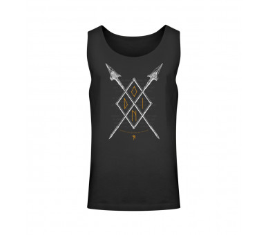 Gungnir - Speer und Rune Odins (auf dunkel) - Unisex Relaxed Tanktop