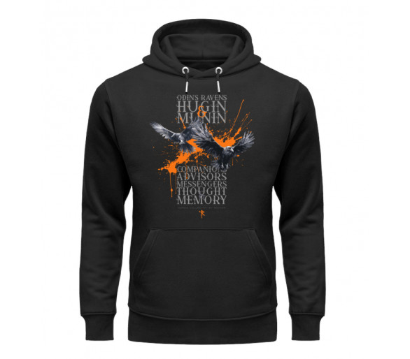 Odins Ravens - Hugin & Munin (EN) - Unisex Organic Hoodie