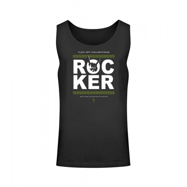 Rocker - fuck off conventions (auf dunkel) - Unisex Relaxed Tanktop