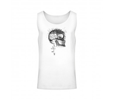 Schädel im Kunstgewand (auf hell) - Unisex Relaxed Tanktop