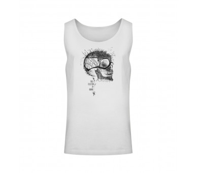 Schädel im Kunstgewand (auf hell) - Unisex Relaxed Tanktop