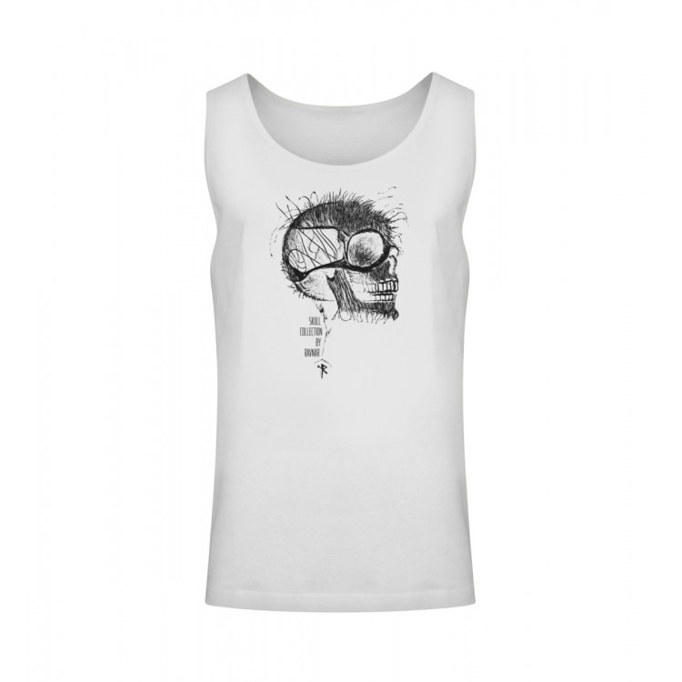 Schädel im Kunstgewand (auf hell) - Unisex Relaxed Tanktop