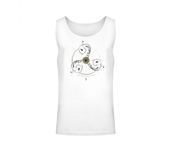 Triskele mit Schild (auf hell) - Unisex Relaxed Tanktop