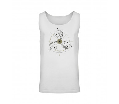 Triskele mit Schild (auf hell) - Unisex Relaxed Tanktop