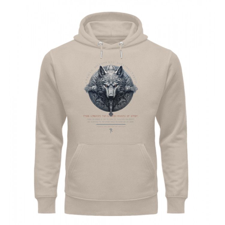 Fenris - strong, dangerous, unpredictable (EN) - Unisex Organic Hoodie