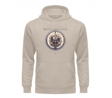 Shieldmaiden - brave and strong (EN) - Unisex Organic Hoodie