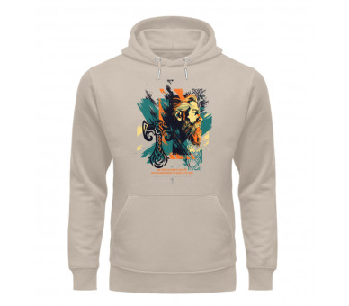 Thor and Hammer StreetArt (EN) - Unisex Organic Hoodie