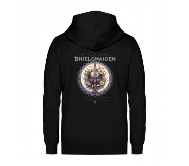 Shieldmaiden - brave and strong (EN) - Unisex Organic Zipper ST/ST