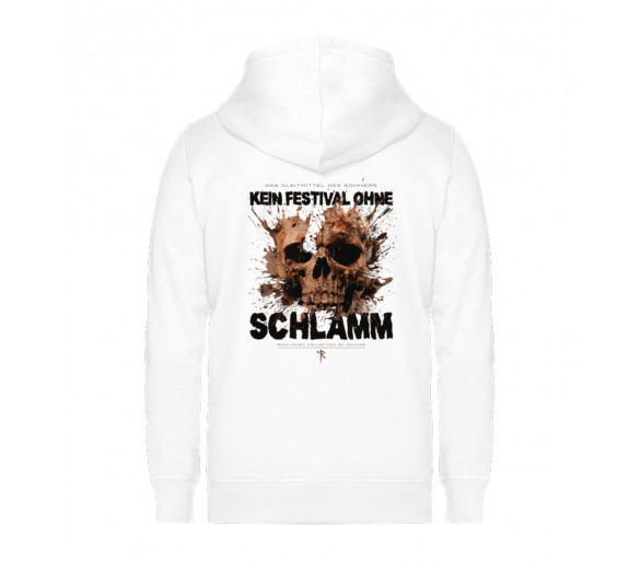 Kein Festival ohne Schlamm (auf hell) - Unisex Organic Zipper ST/ST