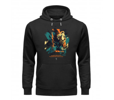 Thor and Hammer StreetArt (EN) - Unisex Organic Hoodie