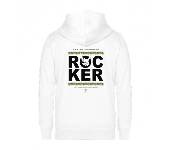 Rocker - fuck off conventions (auf hell) - Unisex Organic Zipper ST/ST