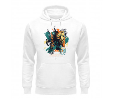 Thor and Hammer StreetArt (EN) - Unisex Organic Hoodie