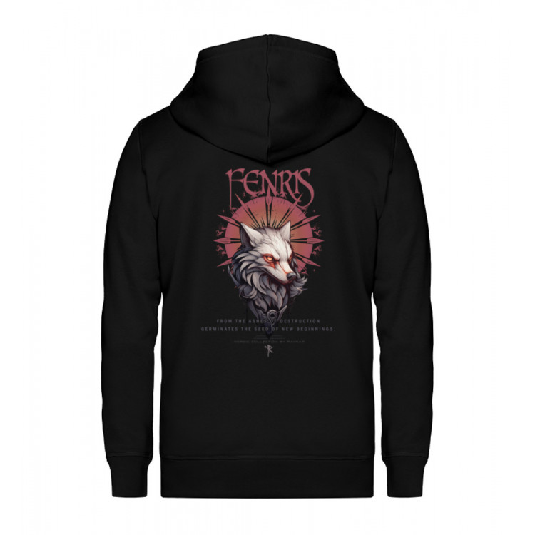 Fenris - from the ashes (EN) - Unisex Organic Zipper ST/ST