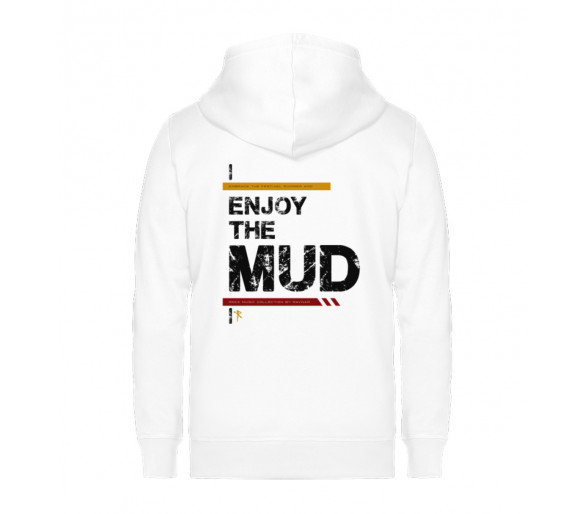 Enjoy the mud (auf hell) - Unisex Organic Zipper ST/ST