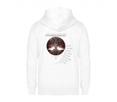 Yggdrasil and the nine worlds (EN) - Unisex Organic Zipper ST/ST