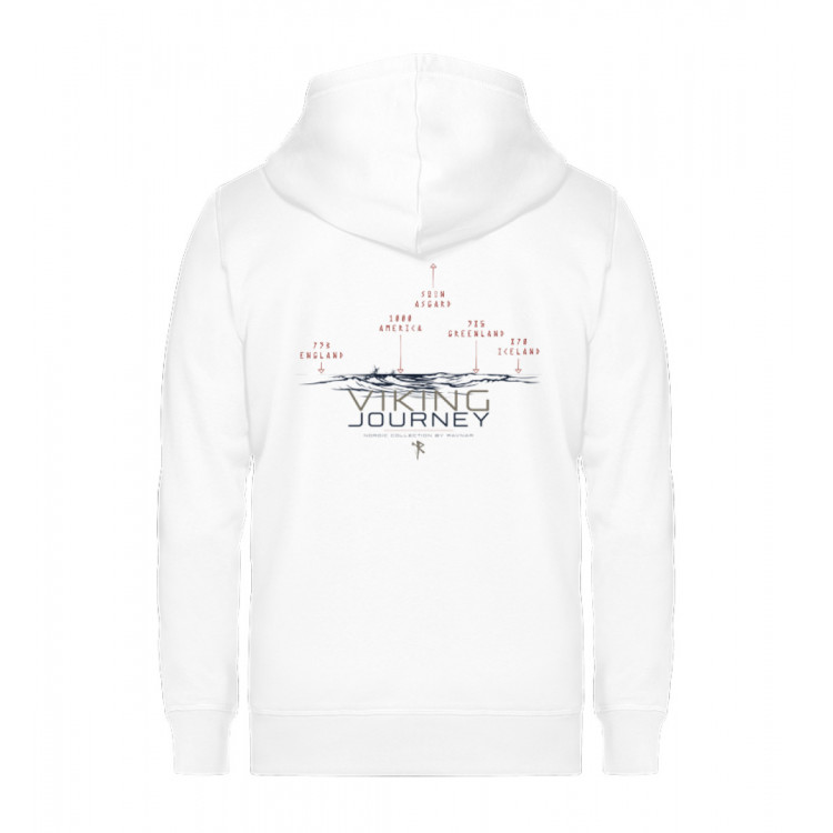 Viking Journey (EN - auf hell) - Unisex Organic Zipper ST/ST