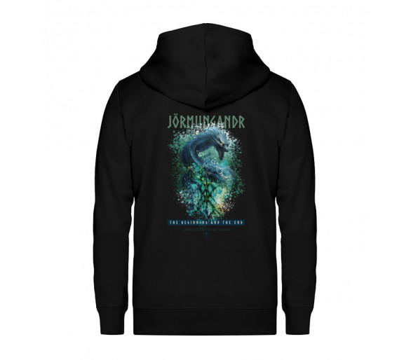 Jörmungandr - the beginning and the end (EN) - Unisex Organic Zipper ST/ST