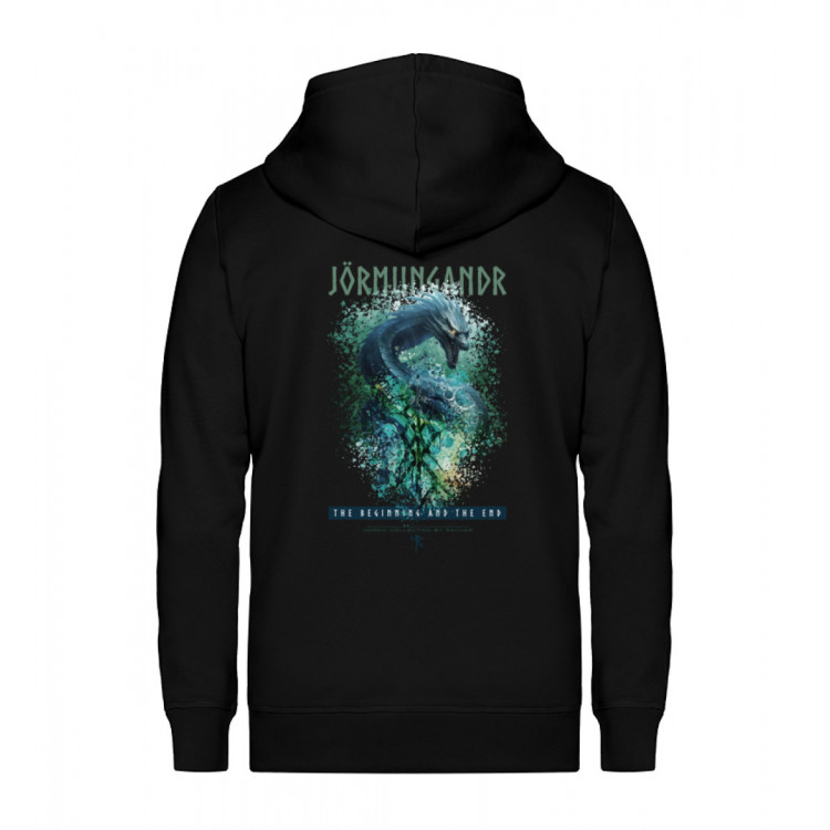 Jörmungandr - the beginning and the end (EN) - Unisex Organic Zipper ST/ST