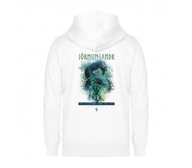 Jörmungandr - the beginning and the end (EN) - Unisex Organic Zipper ST/ST