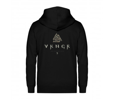 VKNGR - Valknut (auf schwarz) - Unisex Organic Zipper ST/ST