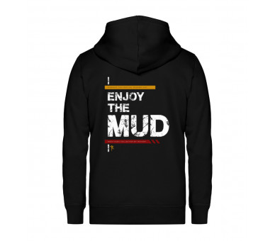 Enjoy the mud (auf dunkel) - Unisex Organic Zipper ST/ST