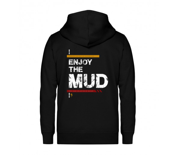 Enjoy the mud (auf dunkel) - Unisex Organic Zipper ST/ST