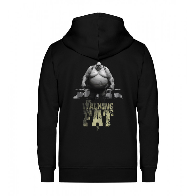 The walking fat (EN) - Unisex Organic Zipper ST/ST